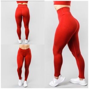 Alphalete Halo Leggings Red RARE